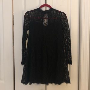 Mustard Seed Lacey Black Dress